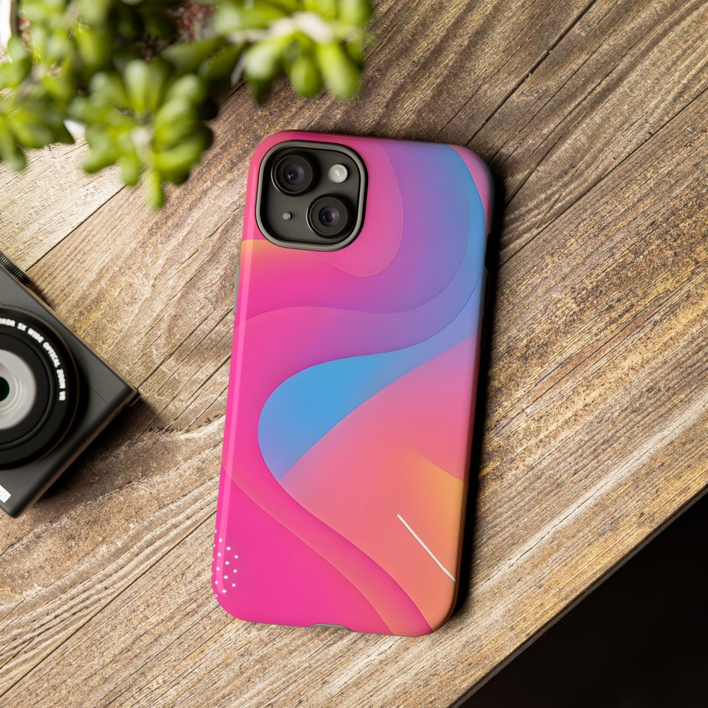 Stylish Tough Phone Case - Colorful Abstract Design for Trendsetters