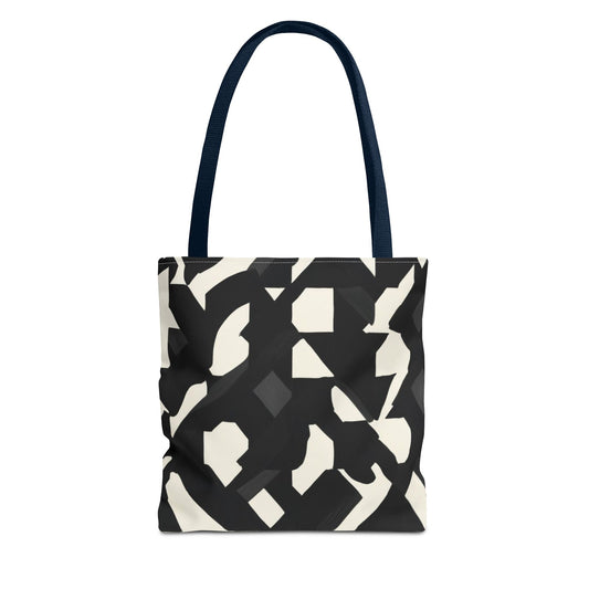 Modern Black and White Abstract Shopping Bag – Stylish, Versatile Carryall for Daily Use