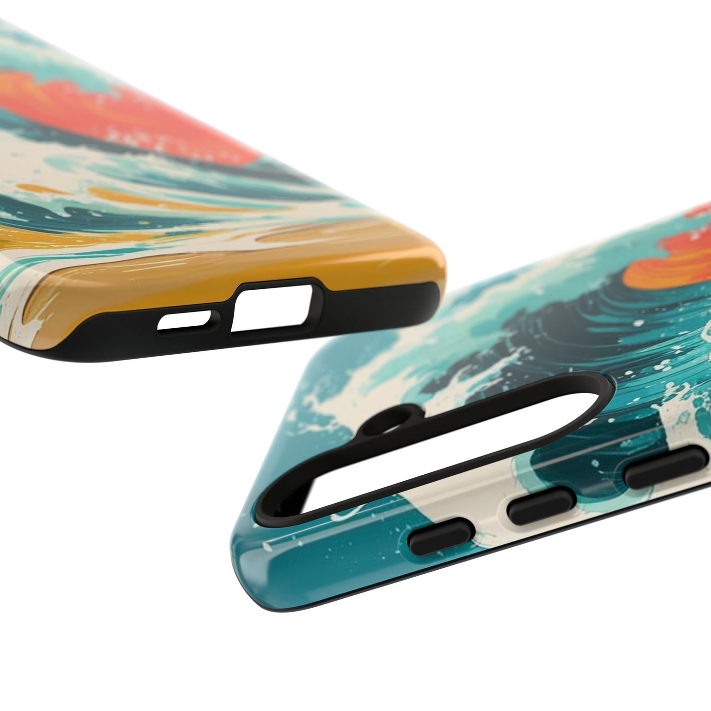 Ocean Wave Phone Cover, Tropical Phone Cover, Artistic Smartphone Cover, Waves Design, Summer Vibe Accessory, Gift for Beach Lovers