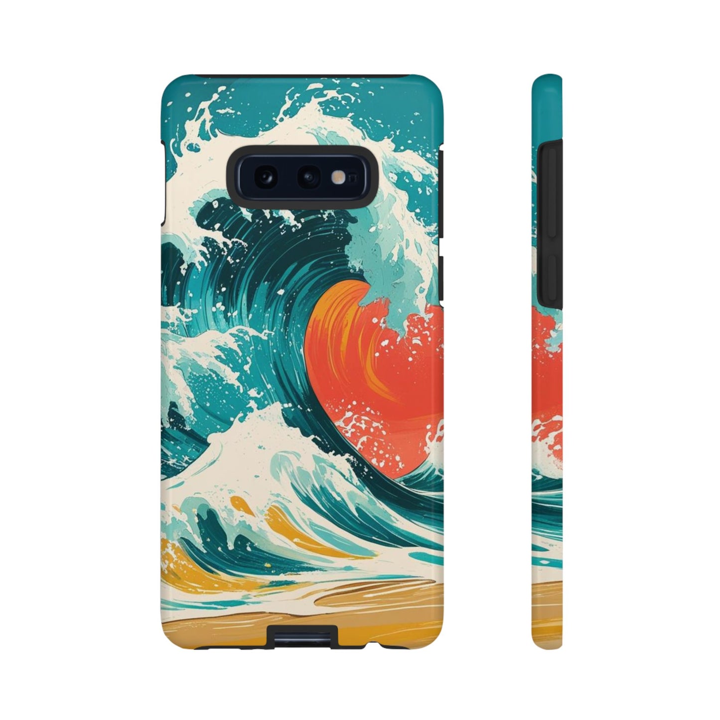 Ocean Wave Phone Cover, Tropical Phone Cover, Artistic Smartphone Cover, Waves Design, Summer Vibe Accessory, Gift for Beach Lovers