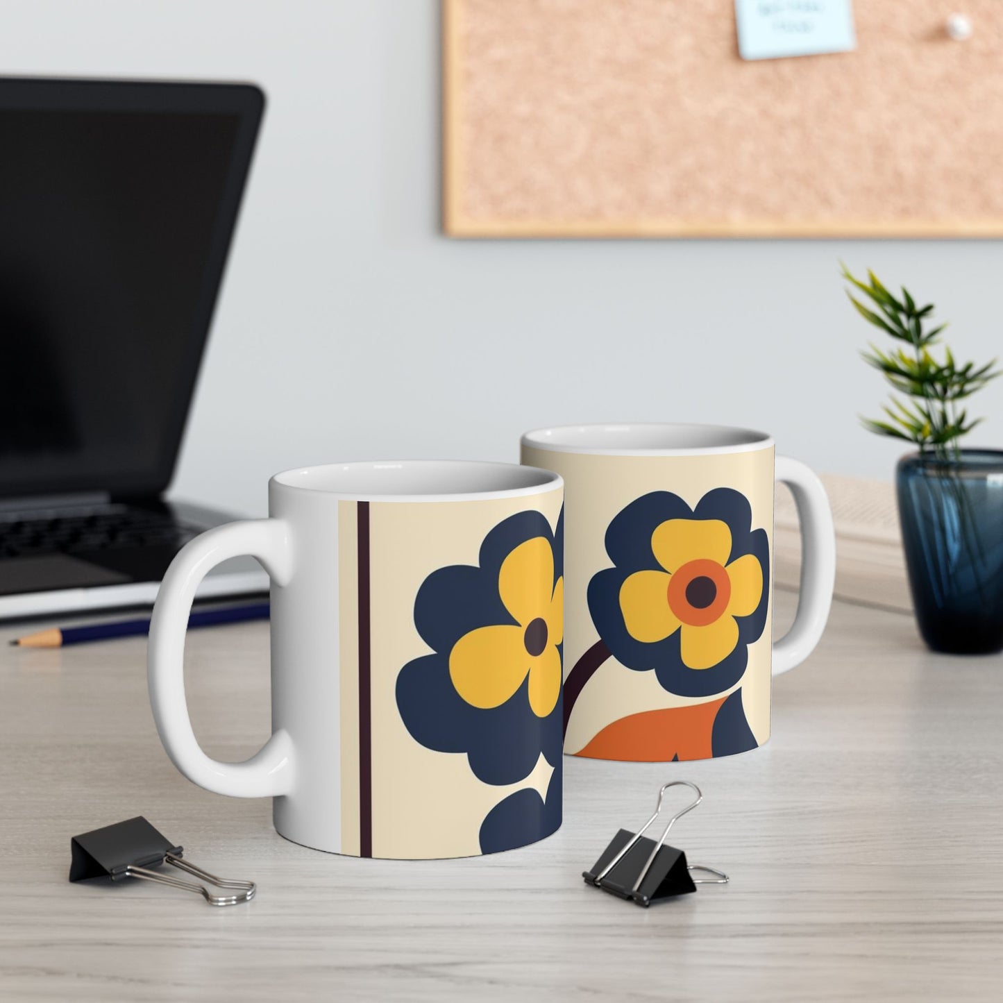 Floral Pattern Coffee Mug - Perfect Gift for Flower Lovers