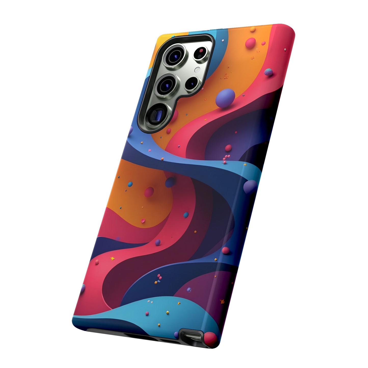 Vibrant Phone Cover - Colorful Abstract Design, Shockproof Protector, Trendy Accessories, Gift for Tech Lovers, Fun Style