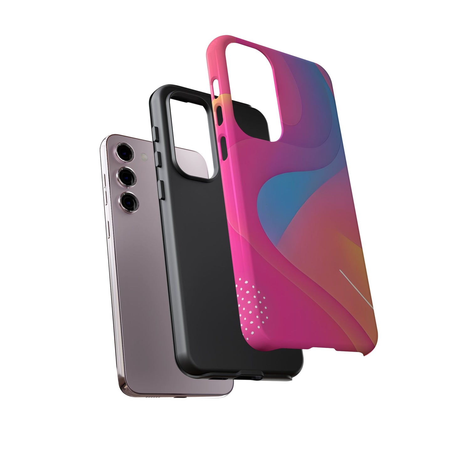 Stylish Tough Phone Case - Colorful Abstract Design for Trendsetters