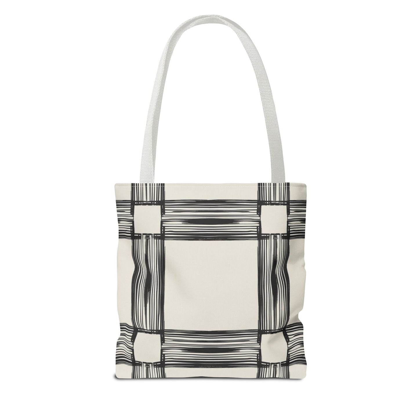 Stylish Minimalist Shopping Bag - Chic Black and White Design for Everyday Use