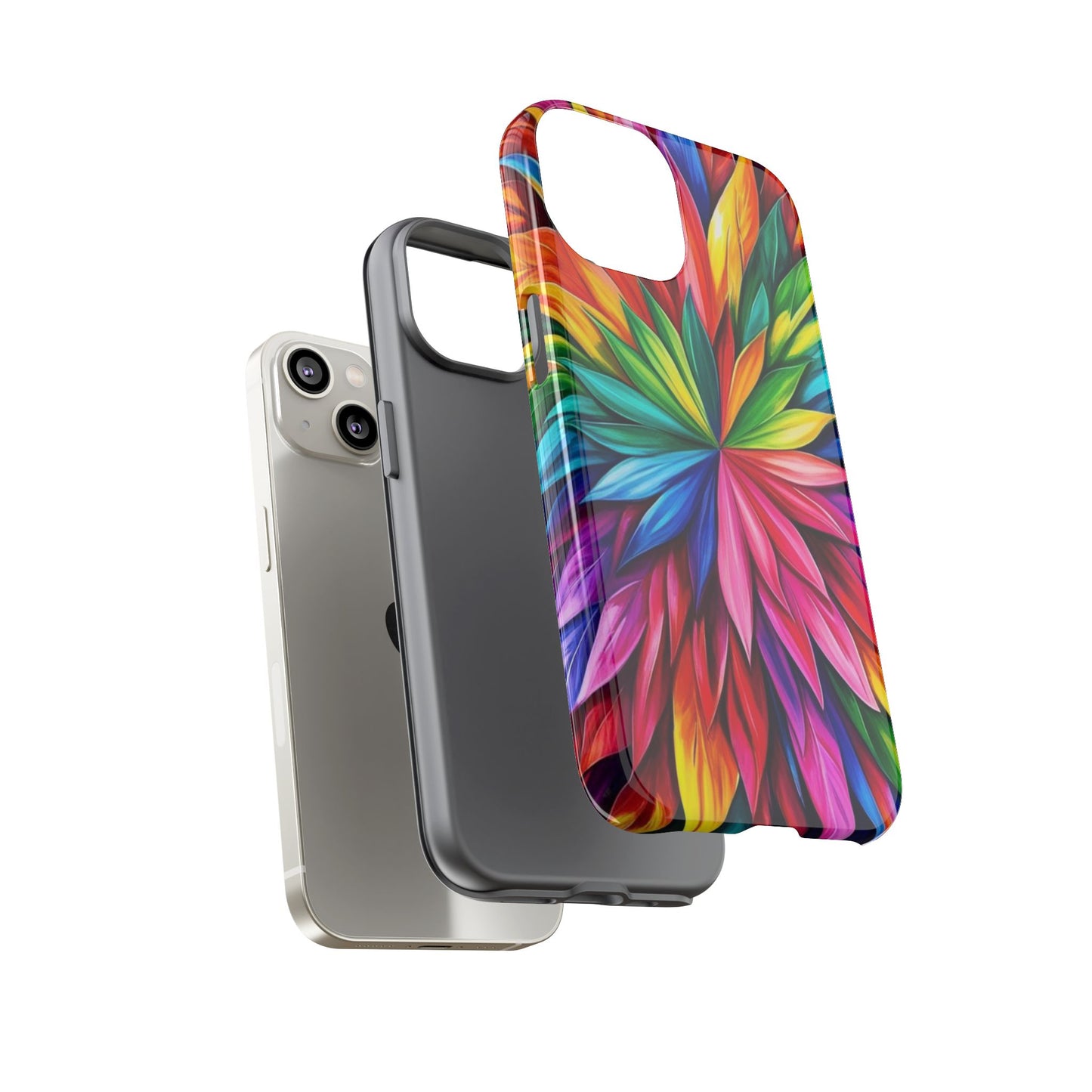 Colorful Floral Phone Cover - Tough Cases for Vibrant Protection