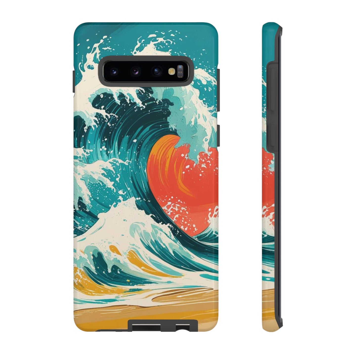 Ocean Wave Phone Cover, Tropical Phone Cover, Artistic Smartphone Cover, Waves Design, Summer Vibe Accessory, Gift for Beach Lovers
