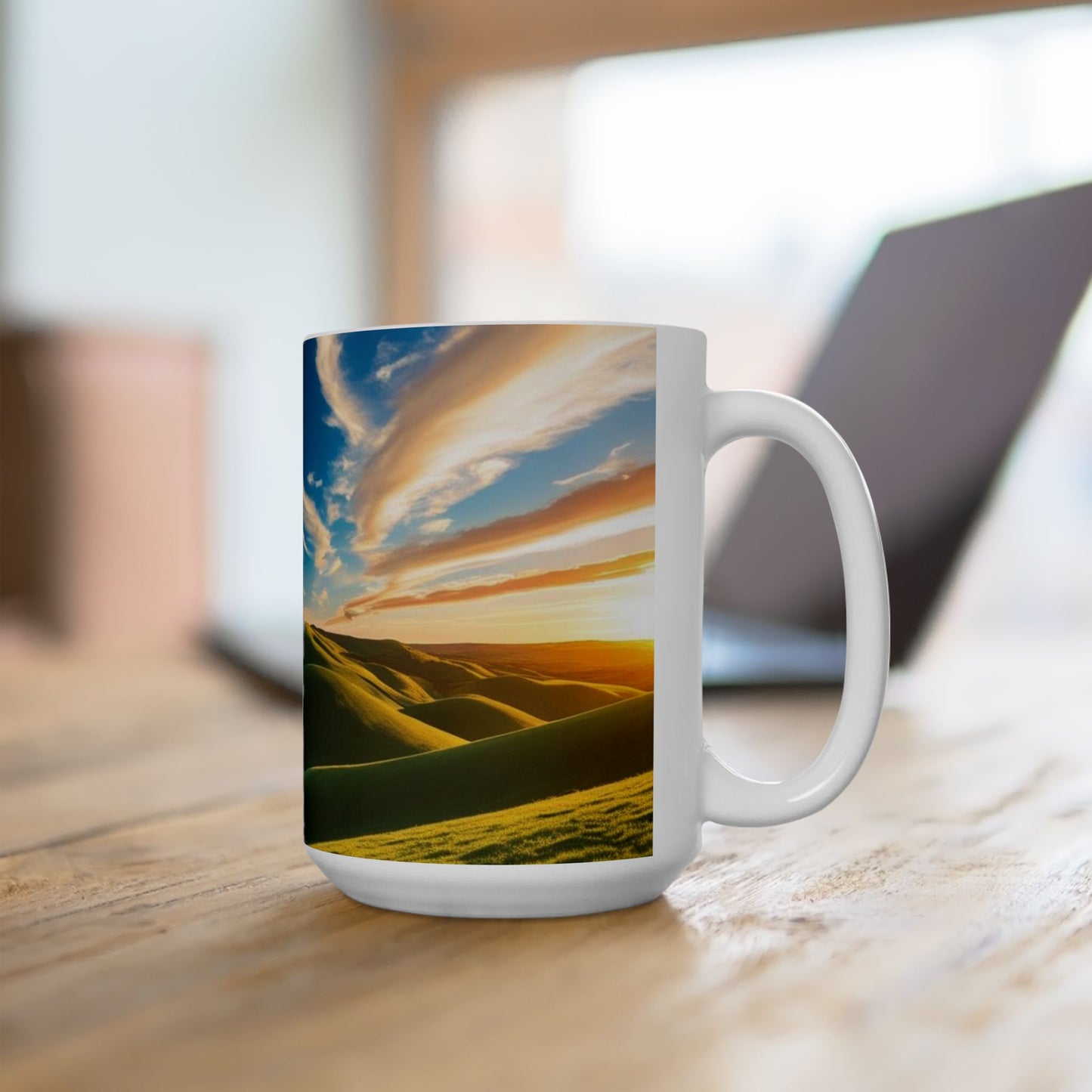 Scenic Ceramic Mug - Nature Landscape Design