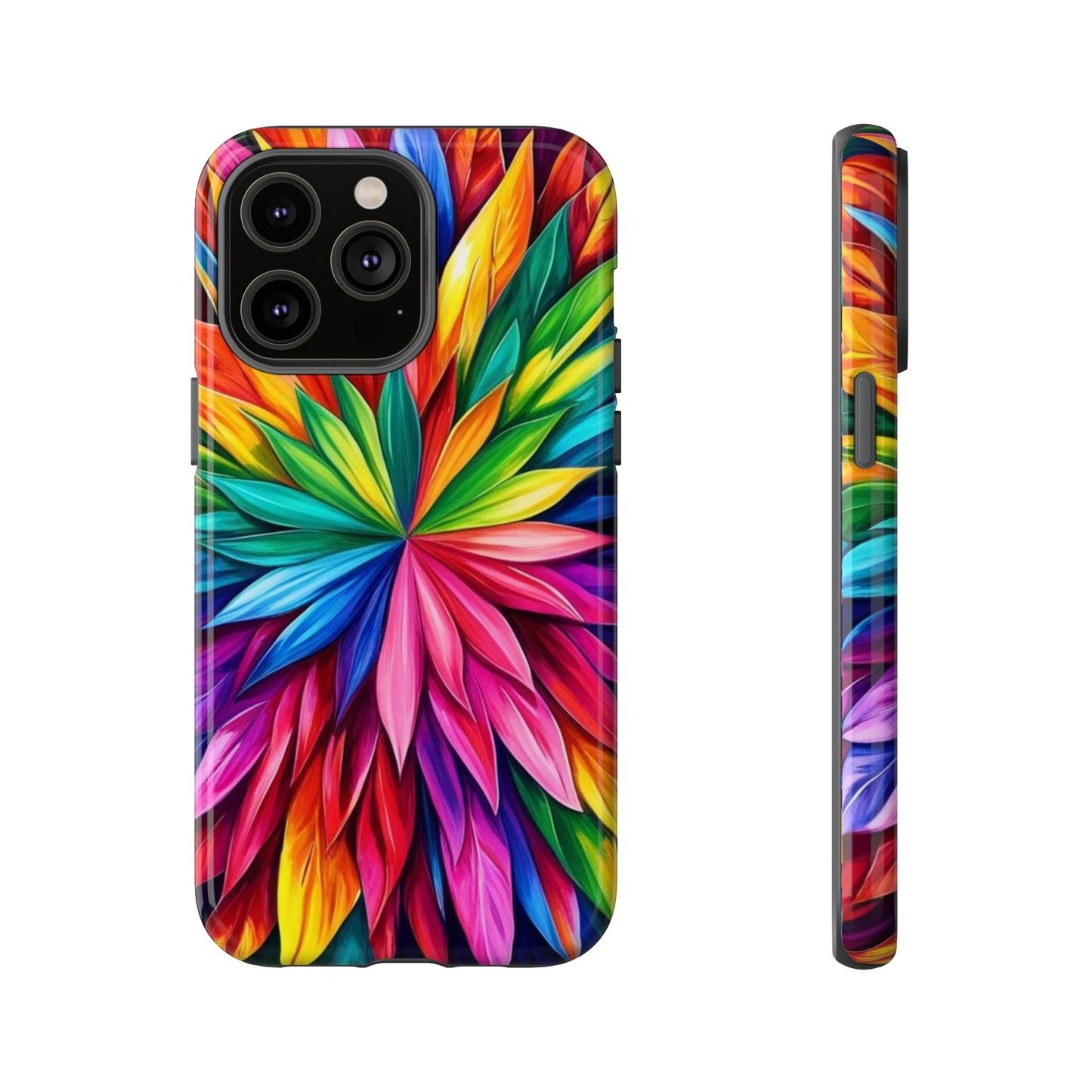 Colorful Floral Phone Cover - Tough Cases for Vibrant Protection