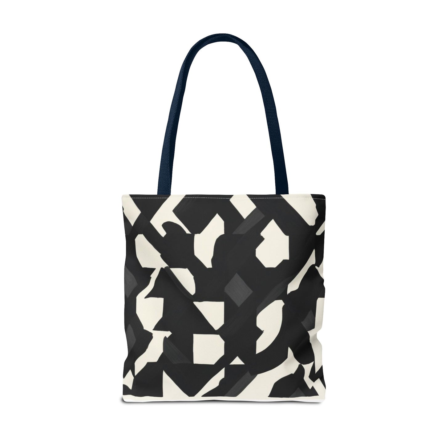 Modern Black and White Abstract Shopping Bag – Stylish, Versatile Carryall for Daily Use