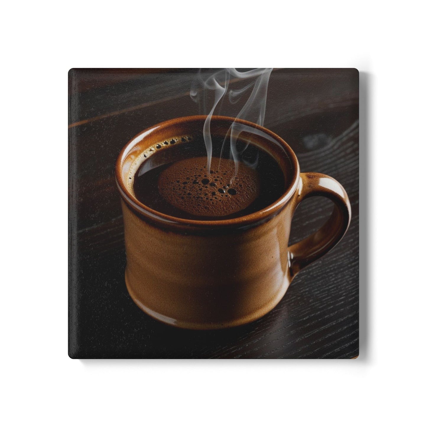 Rustic Coffee Ceramic Coaster - Perfect for Home Decor and Gifts