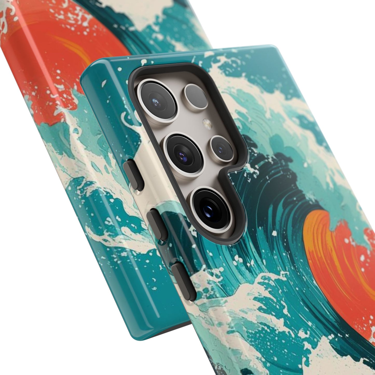 Ocean Wave Phone Cover, Tropical Phone Cover, Artistic Smartphone Cover, Waves Design, Summer Vibe Accessory, Gift for Beach Lovers