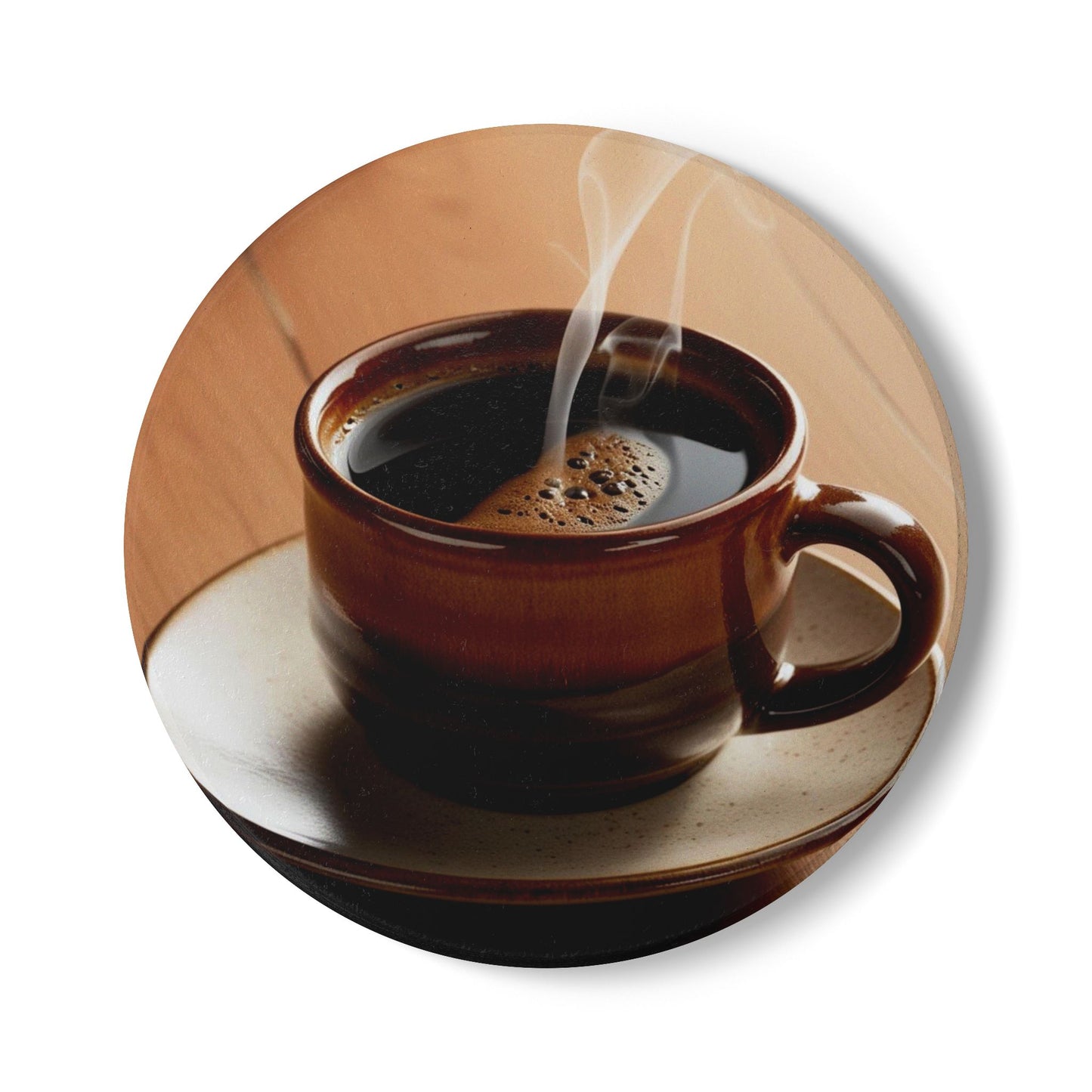 Cozy Coffee Ceramic Coaster - Perfect for Home and Kitchen Decor