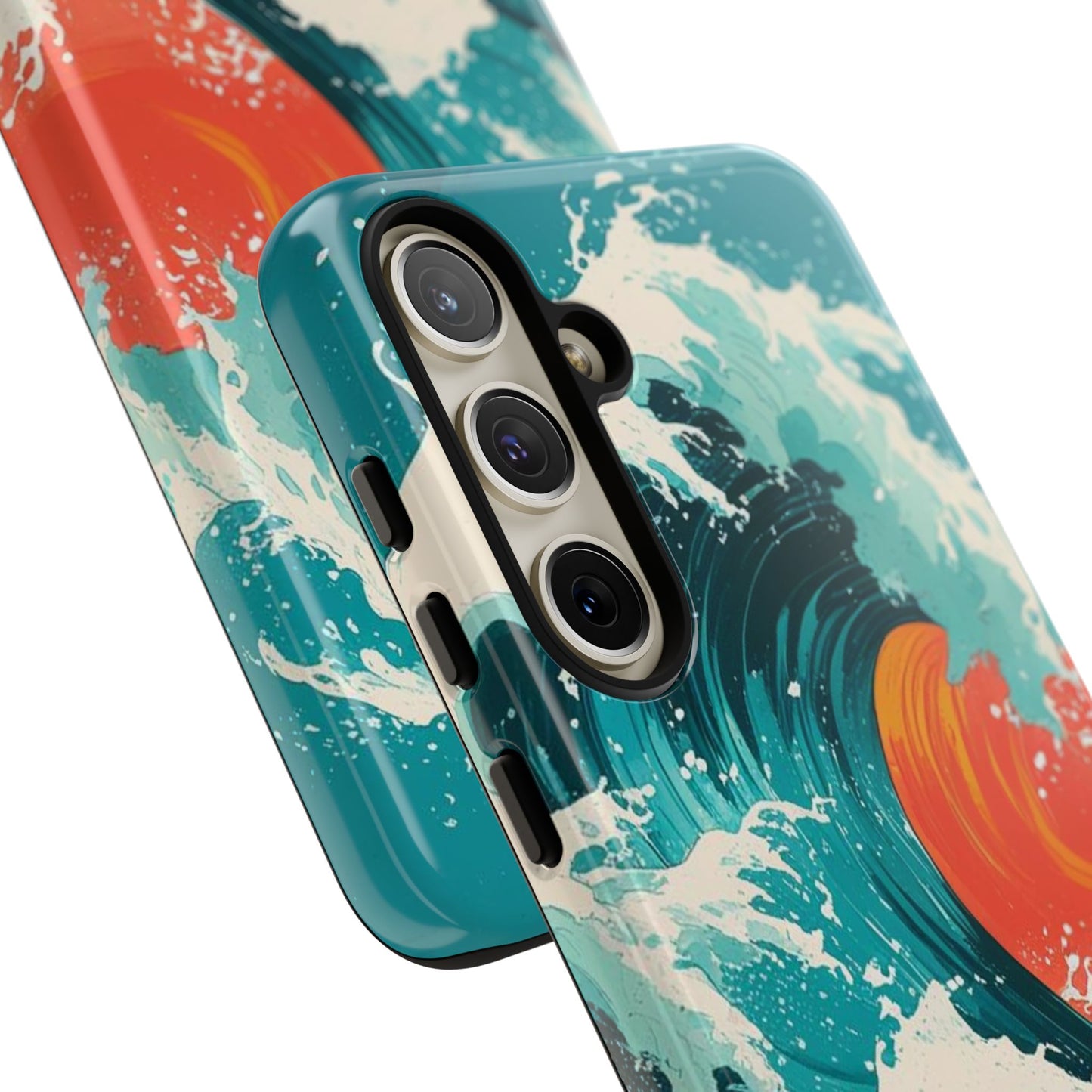 Ocean Wave Phone Cover, Tropical Phone Cover, Artistic Smartphone Cover, Waves Design, Summer Vibe Accessory, Gift for Beach Lovers