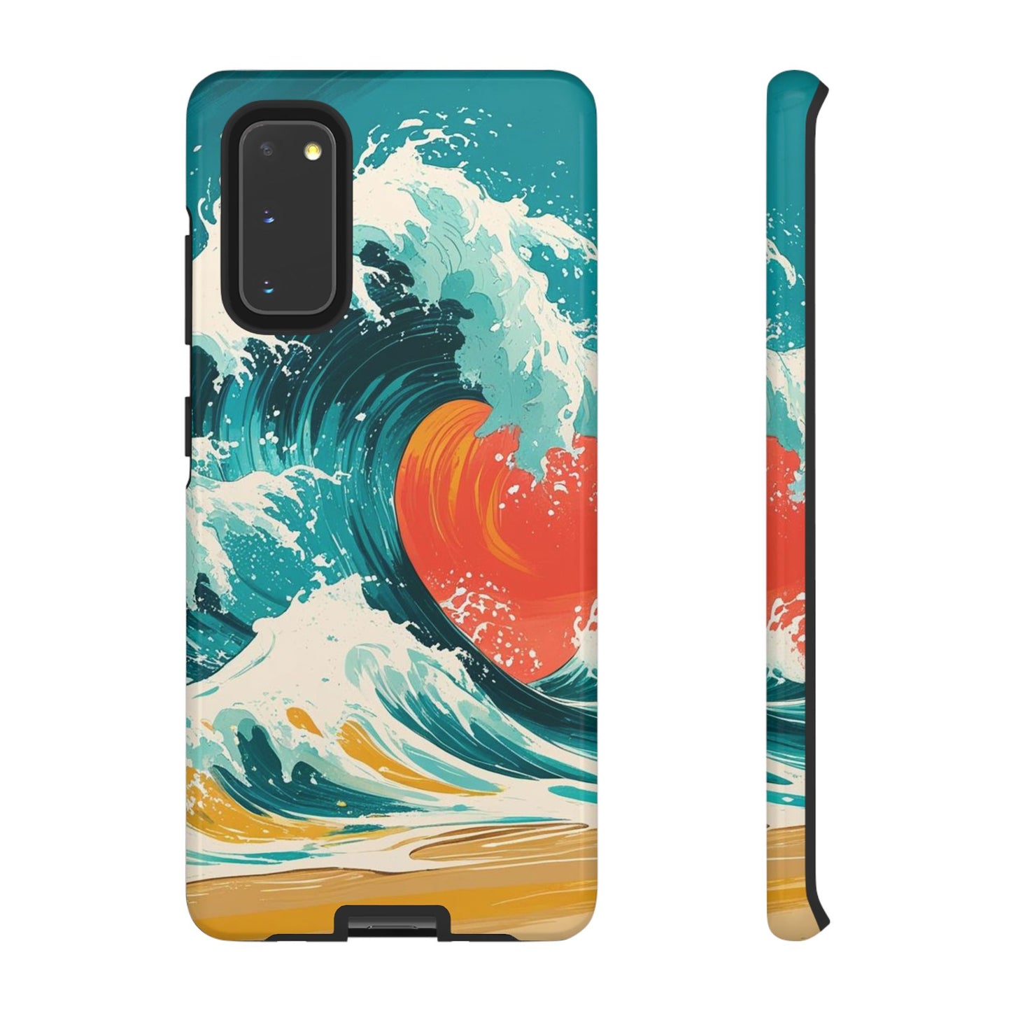 Ocean Wave Phone Cover, Tropical Phone Cover, Artistic Smartphone Cover, Waves Design, Summer Vibe Accessory, Gift for Beach Lovers
