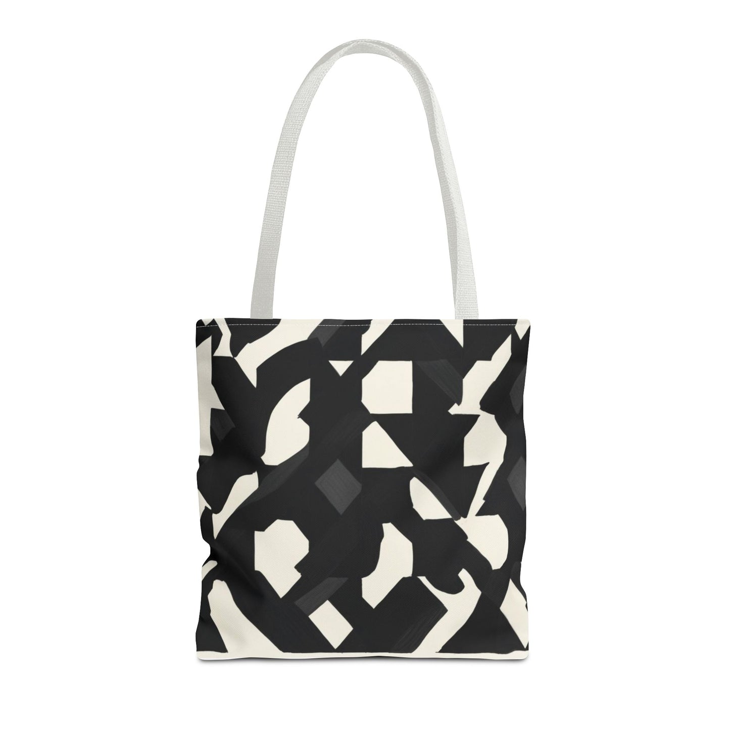 Modern Black and White Abstract Shopping Bag – Stylish, Versatile Carryall for Daily Use