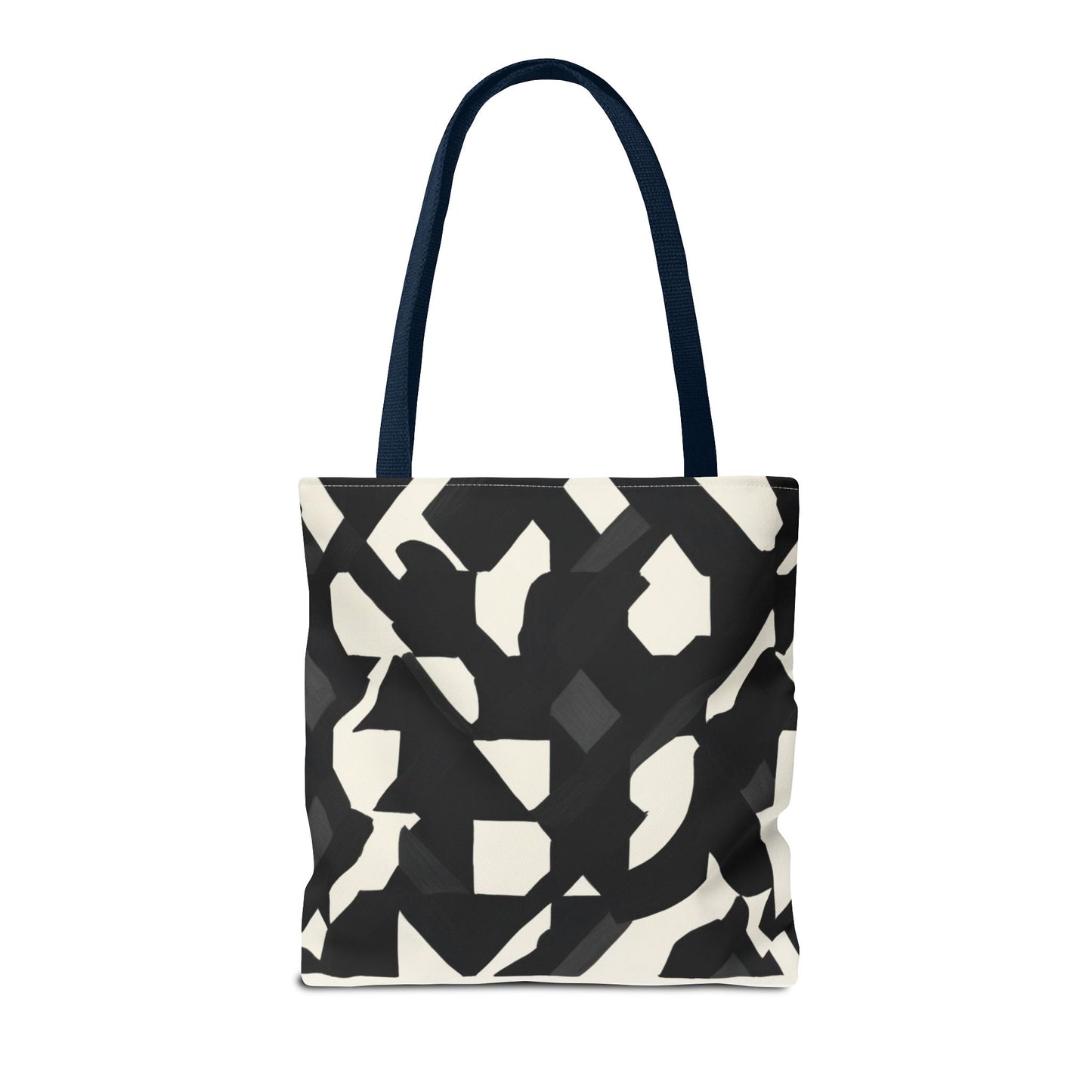 Modern Black and White Abstract Shopping Bag – Stylish, Versatile Carryall for Daily Use