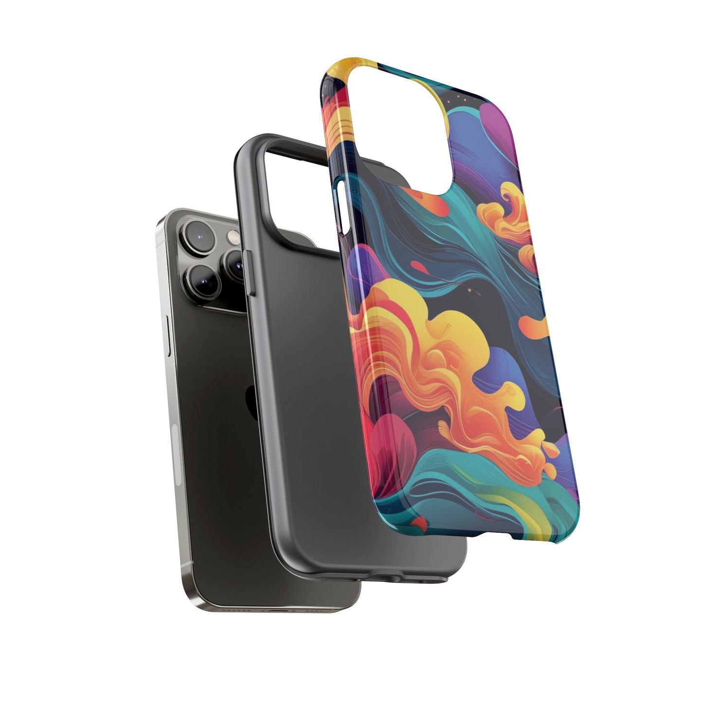 Colorful Phone Cover, Artistic Cellphone Cover, Unique Gift for Her, Trendy Accessories, Vibrant Protection