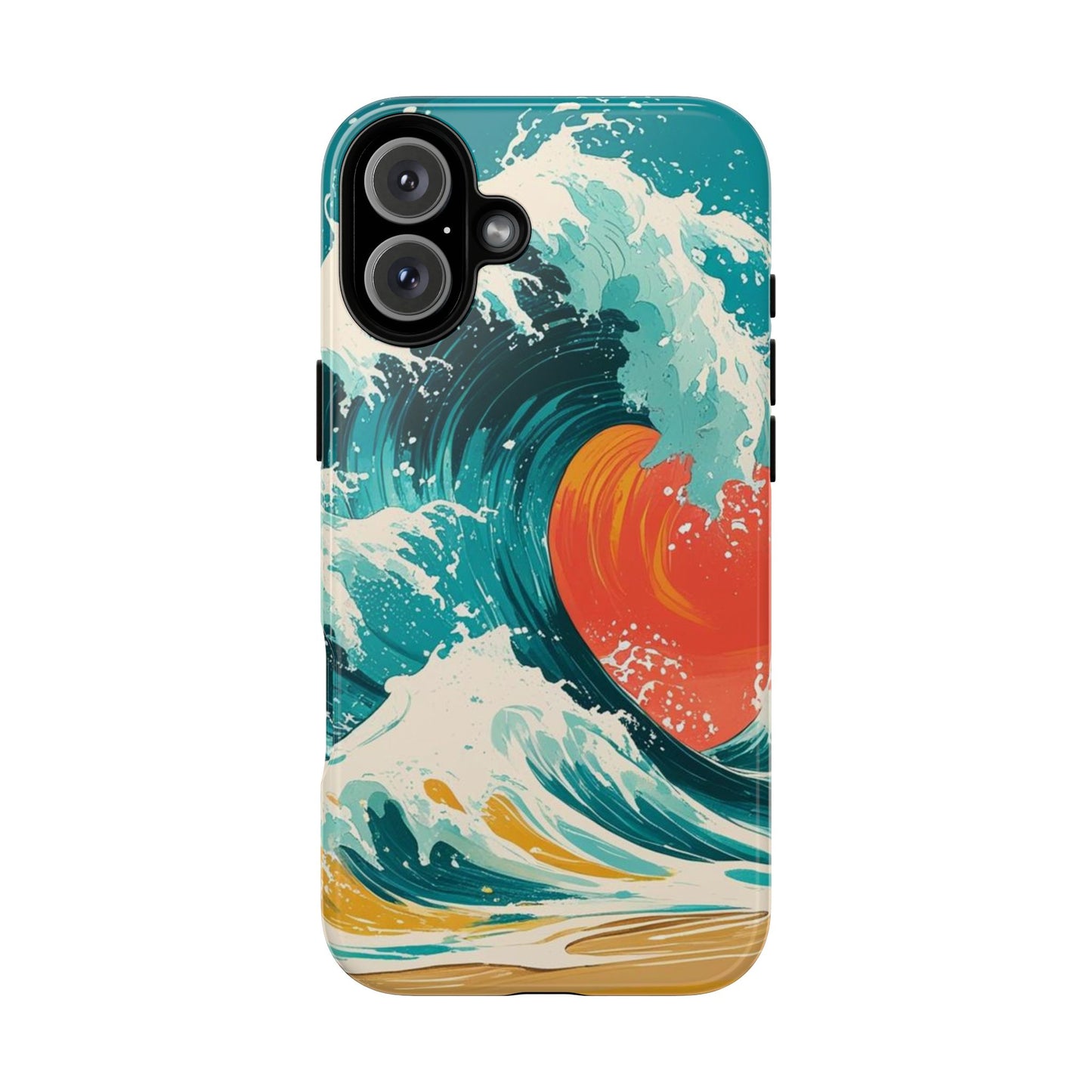 Ocean Wave Phone Cover, Tropical Phone Cover, Artistic Smartphone Cover, Waves Design, Summer Vibe Accessory, Gift for Beach Lovers