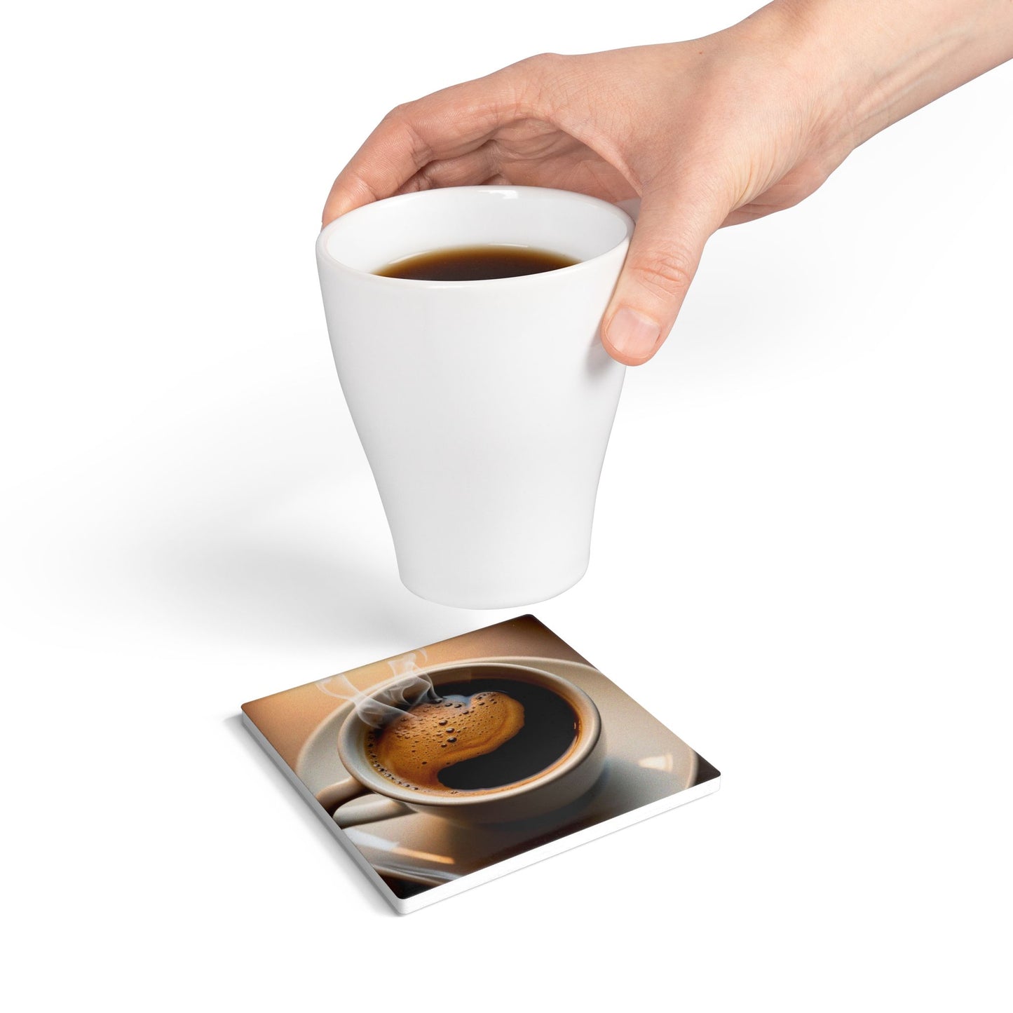 Stylish Ceramic Coaster - Perfect for Coffee Lovers & Home Decor