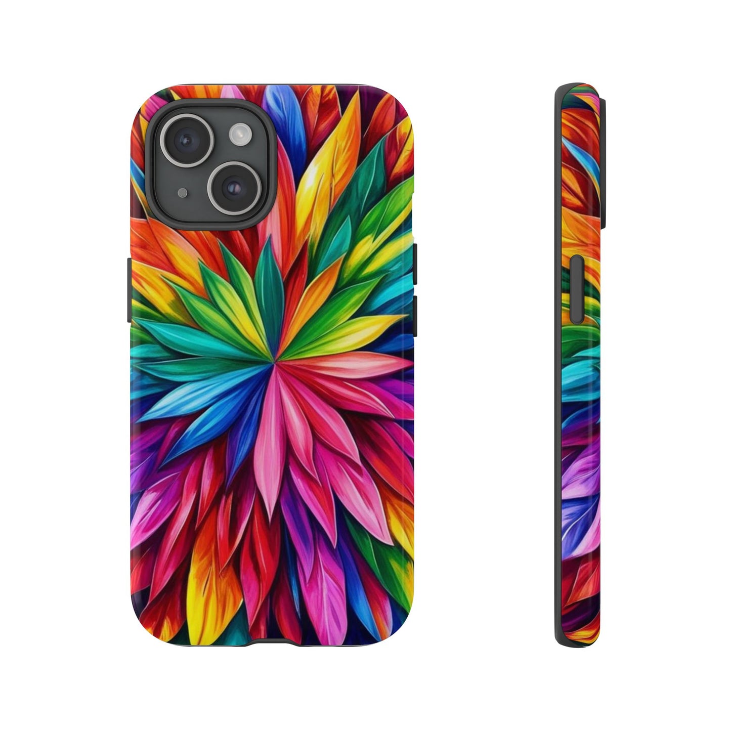 Colorful Floral Phone Cover - Tough Cases for Vibrant Protection