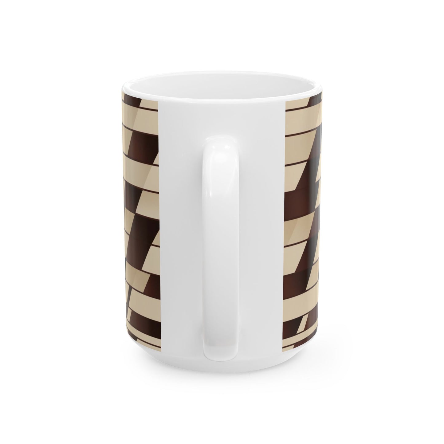 Geometric Pattern Coffee Mug - Stylish Coffee Cup for Home & Office