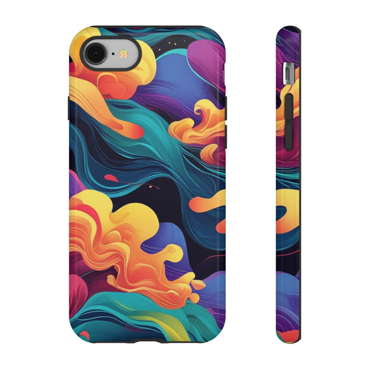 Colorful Phone Cover, Artistic Cellphone Cover, Unique Gift for Her, Trendy Accessories, Vibrant Protection