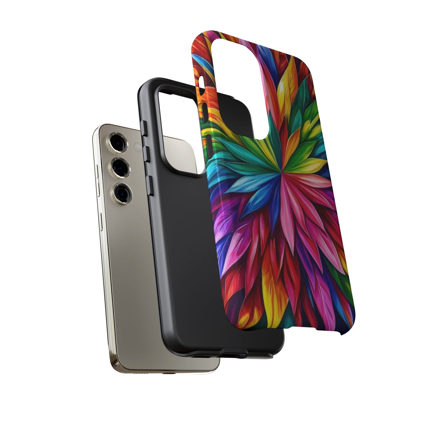 Colorful Floral Phone Cover - Tough Cases for Vibrant Protection
