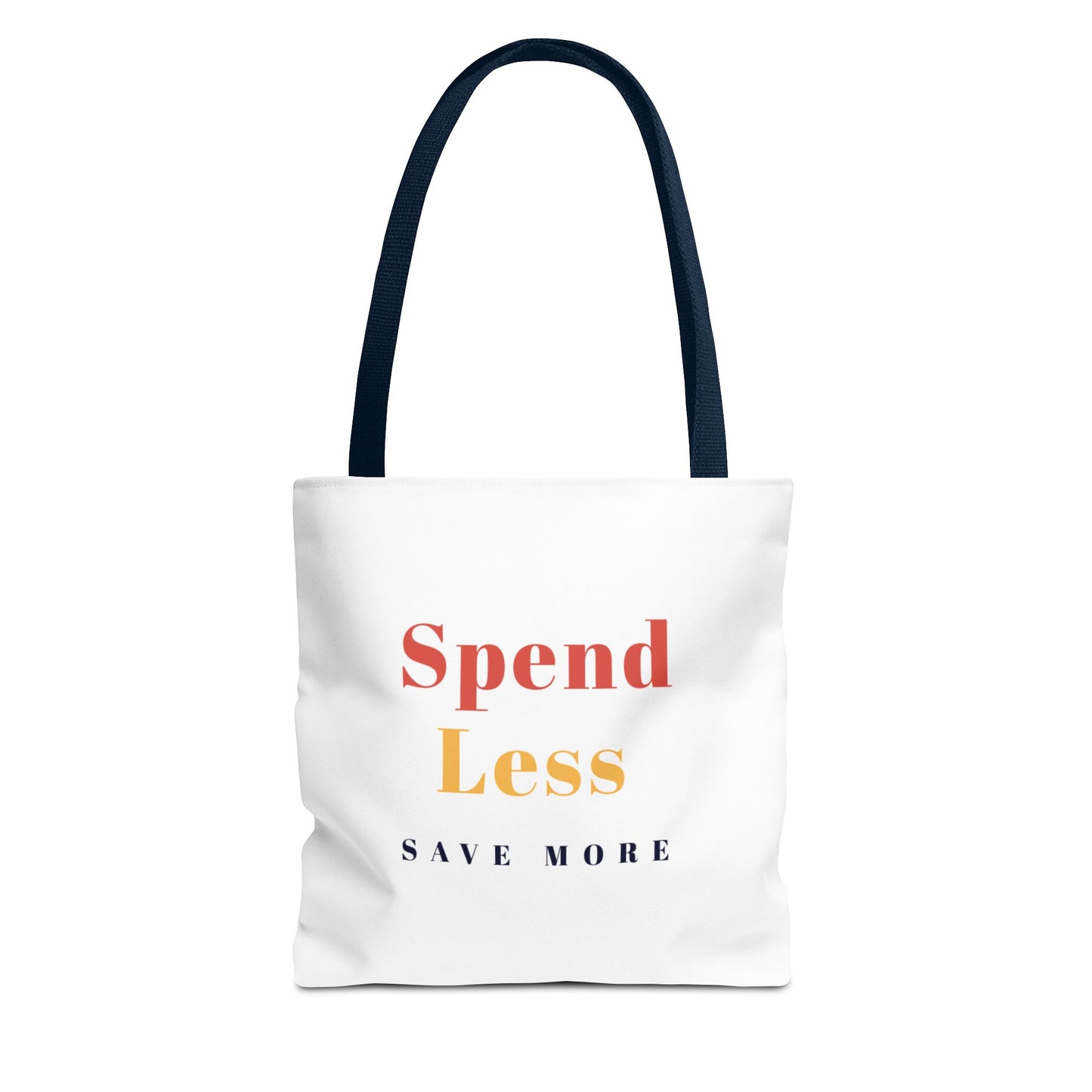 Motivational Shopping Bag - 'Spend Less, Save More' - Eco-Friendly Shopping Bag