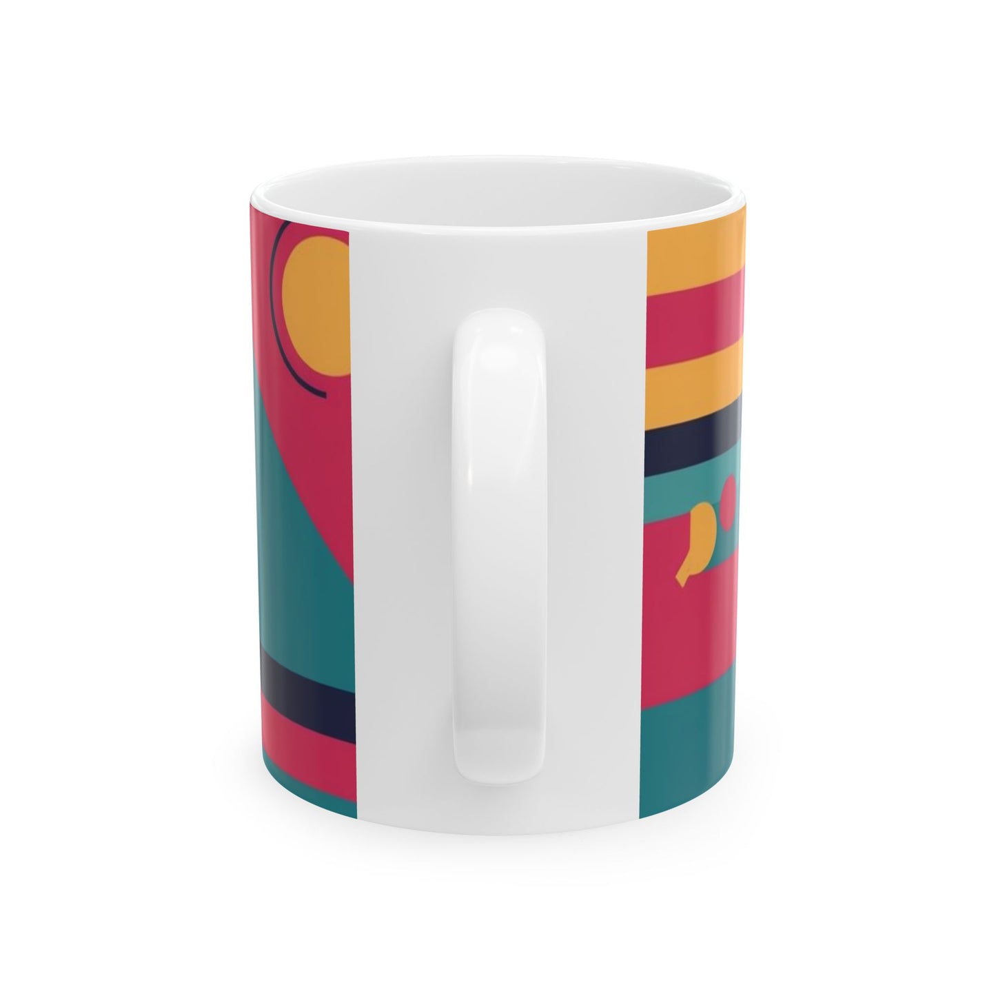 Colorful Geometric Coffee Mug - Vibrant Design for Creative Souls
