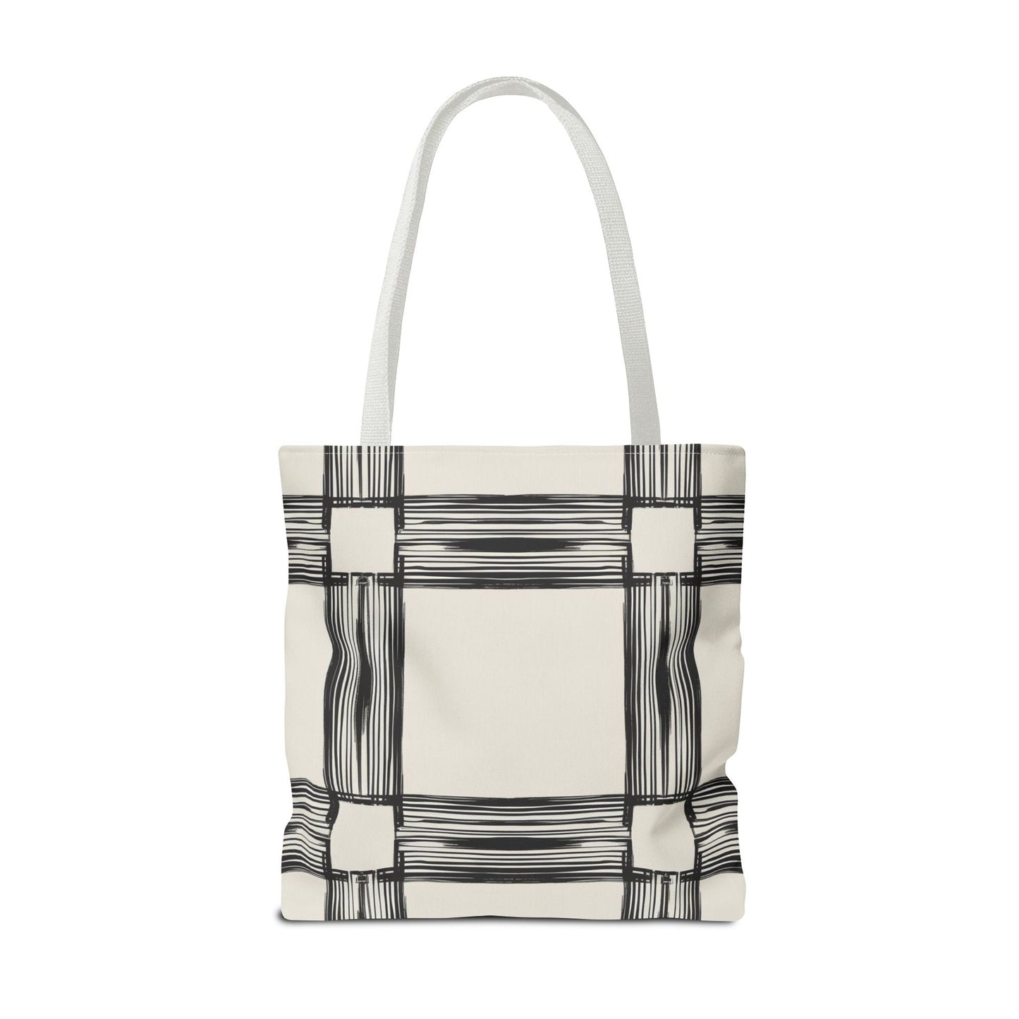 Stylish Minimalist Shopping Bag - Chic Black and White Design for Everyday Use