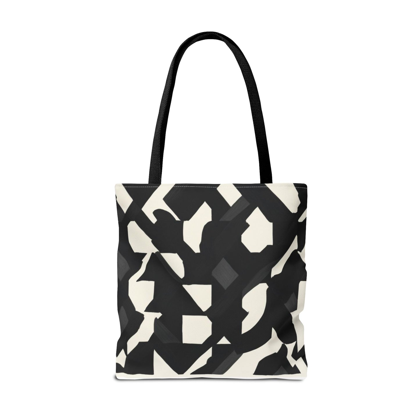 Modern Black and White Abstract Shopping Bag – Stylish, Versatile Carryall for Daily Use