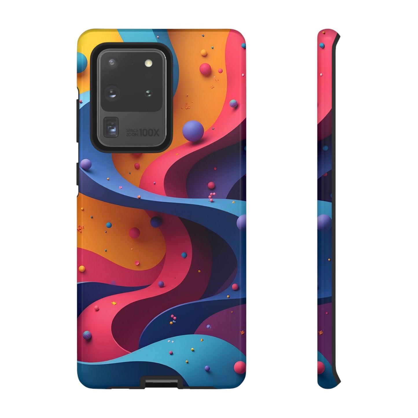 Vibrant Phone Cover - Colorful Abstract Design, Shockproof Protector, Trendy Accessories, Gift for Tech Lovers, Fun Style