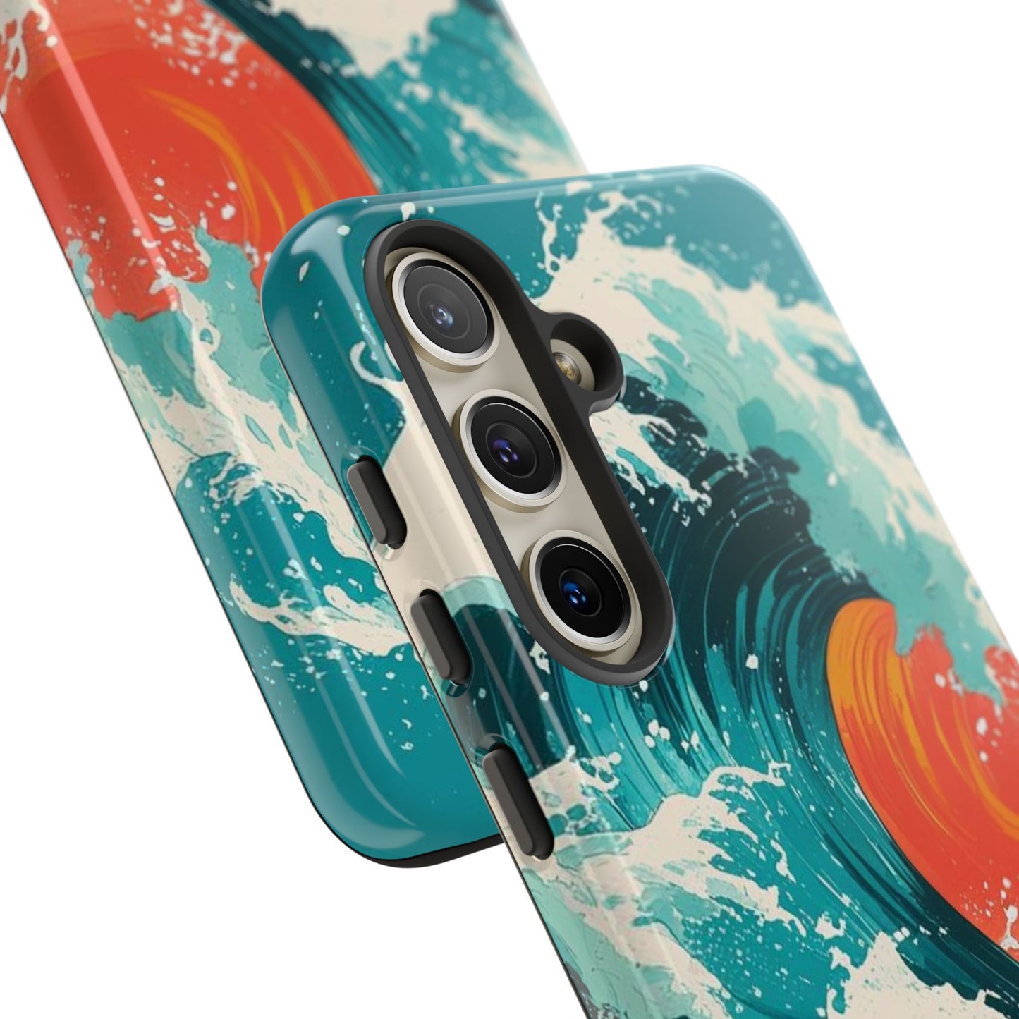 Ocean Wave Phone Cover, Tropical Phone Cover, Artistic Smartphone Cover, Waves Design, Summer Vibe Accessory, Gift for Beach Lovers