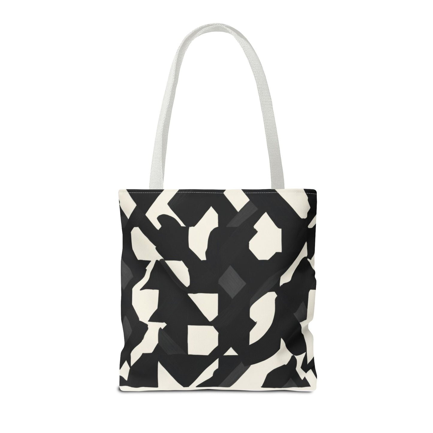 Modern Black and White Abstract Shopping Bag – Stylish, Versatile Carryall for Daily Use