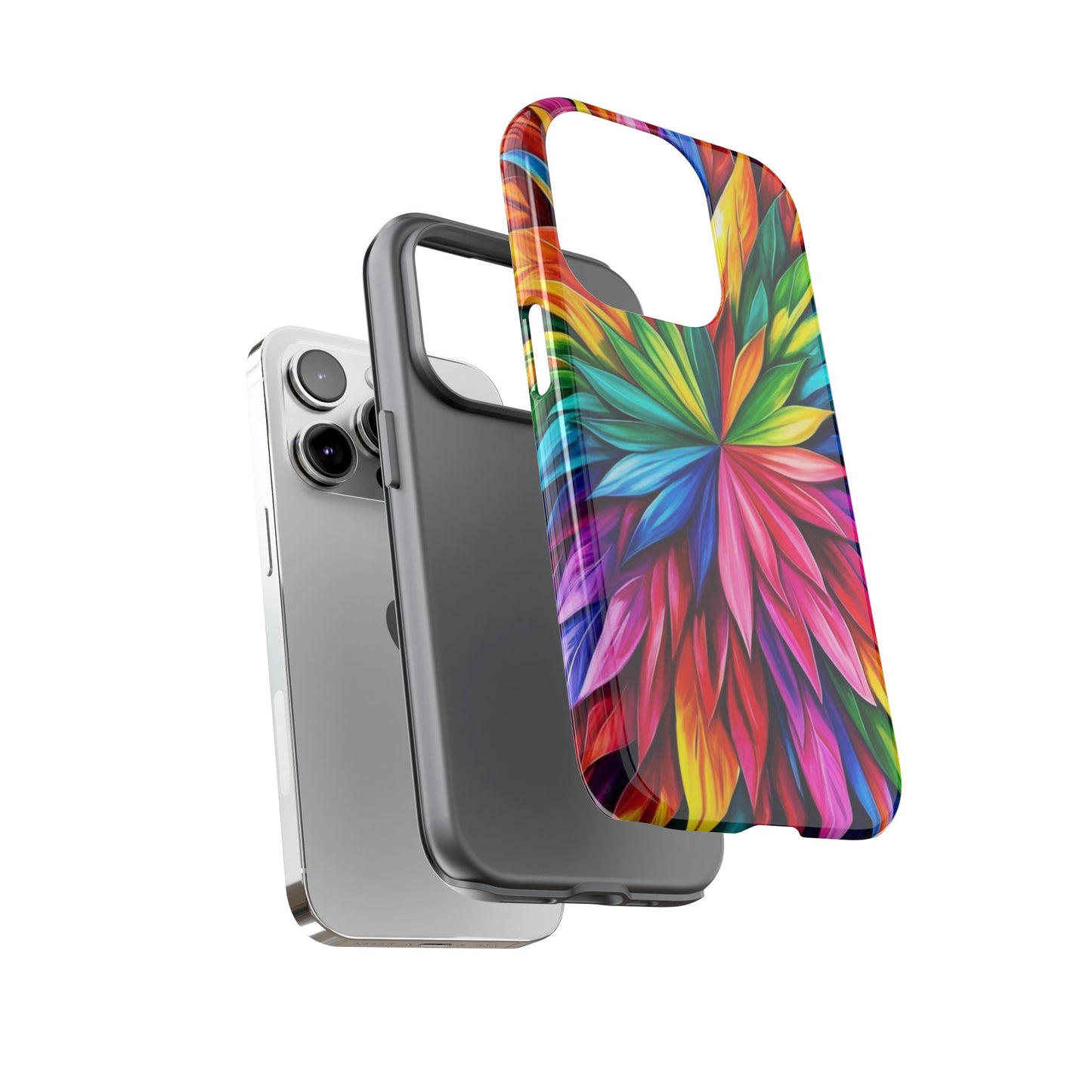 Colorful Floral Phone Cover - Tough Cases for Vibrant Protection