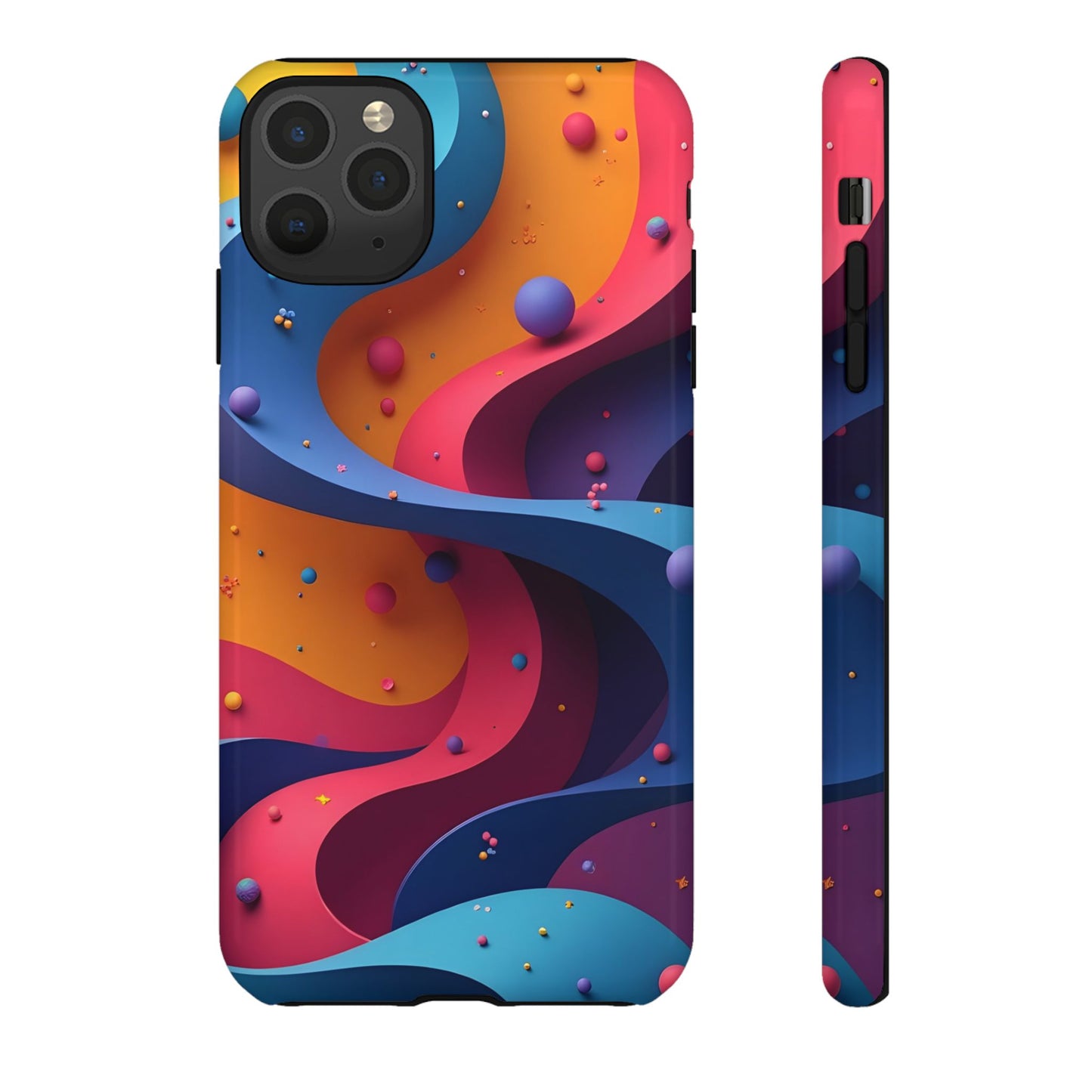 Vibrant Phone Cover - Colorful Abstract Design, Shockproof Protector, Trendy Accessories, Gift for Tech Lovers, Fun Style