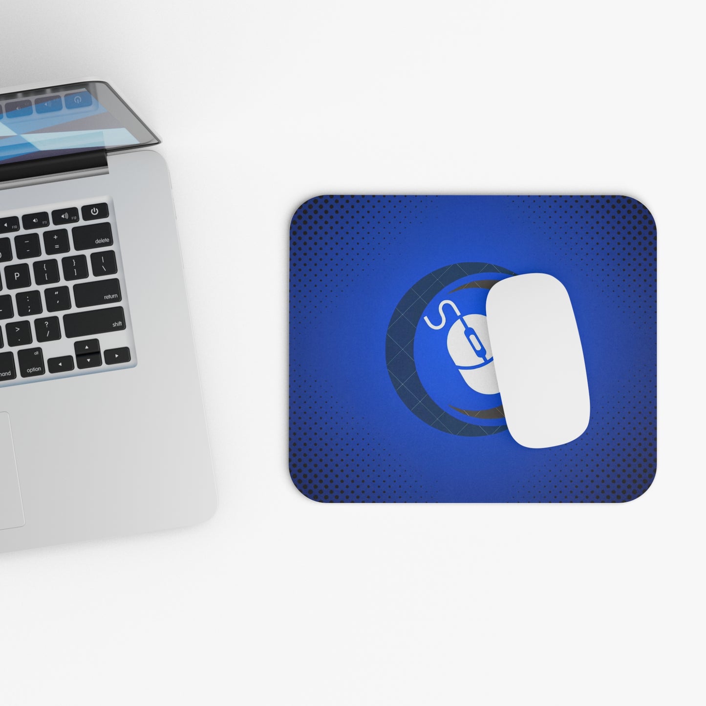 Blue Mouse Pad - Desk Accessory for Home, Office, and Gaming Setup, Ergonomic, Computer Accessories, Gift for Gamers
