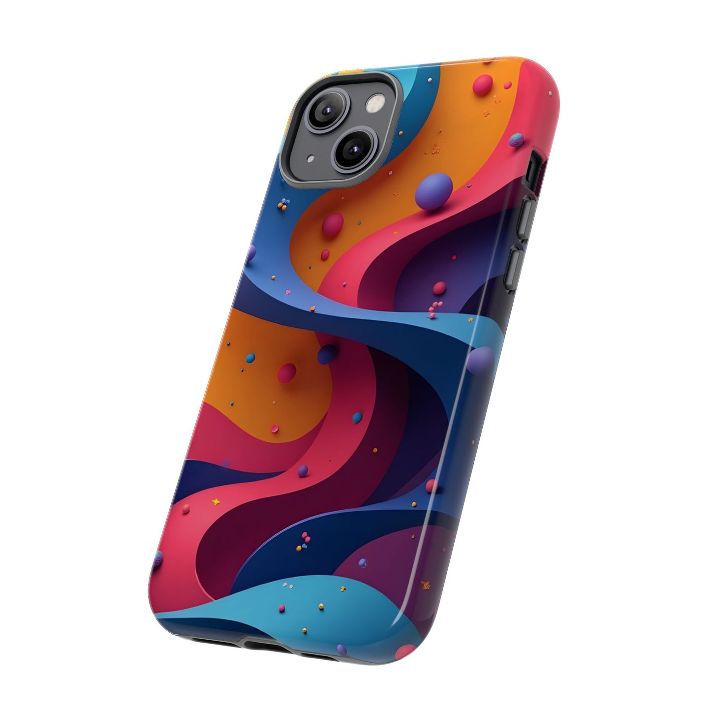 Vibrant Phone Cover - Colorful Abstract Design, Shockproof Protector, Trendy Accessories, Gift for Tech Lovers, Fun Style