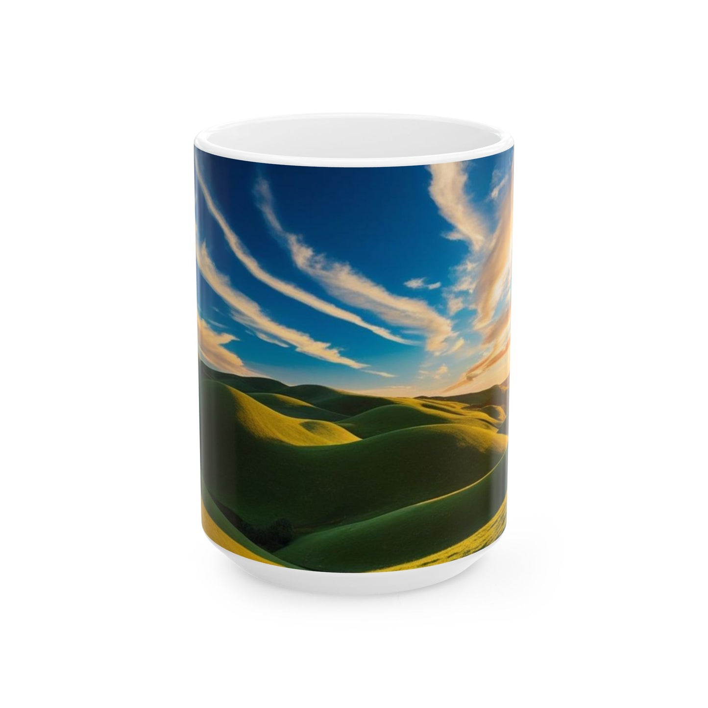 Scenic Ceramic Mug - Nature Landscape Design