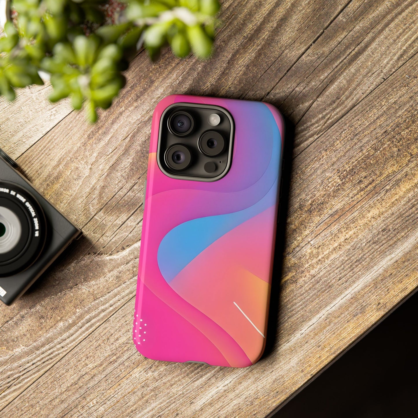 Stylish Tough Phone Case - Colorful Abstract Design for Trendsetters