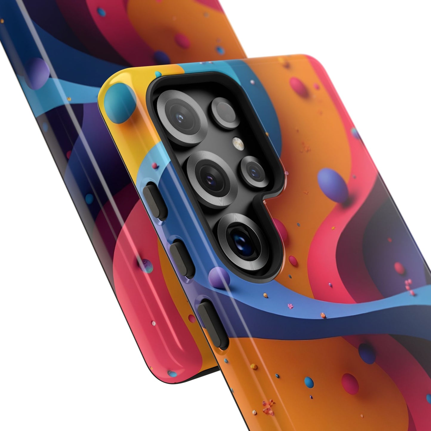 Vibrant Phone Cover - Colorful Abstract Design, Shockproof Protector, Trendy Accessories, Gift for Tech Lovers, Fun Style