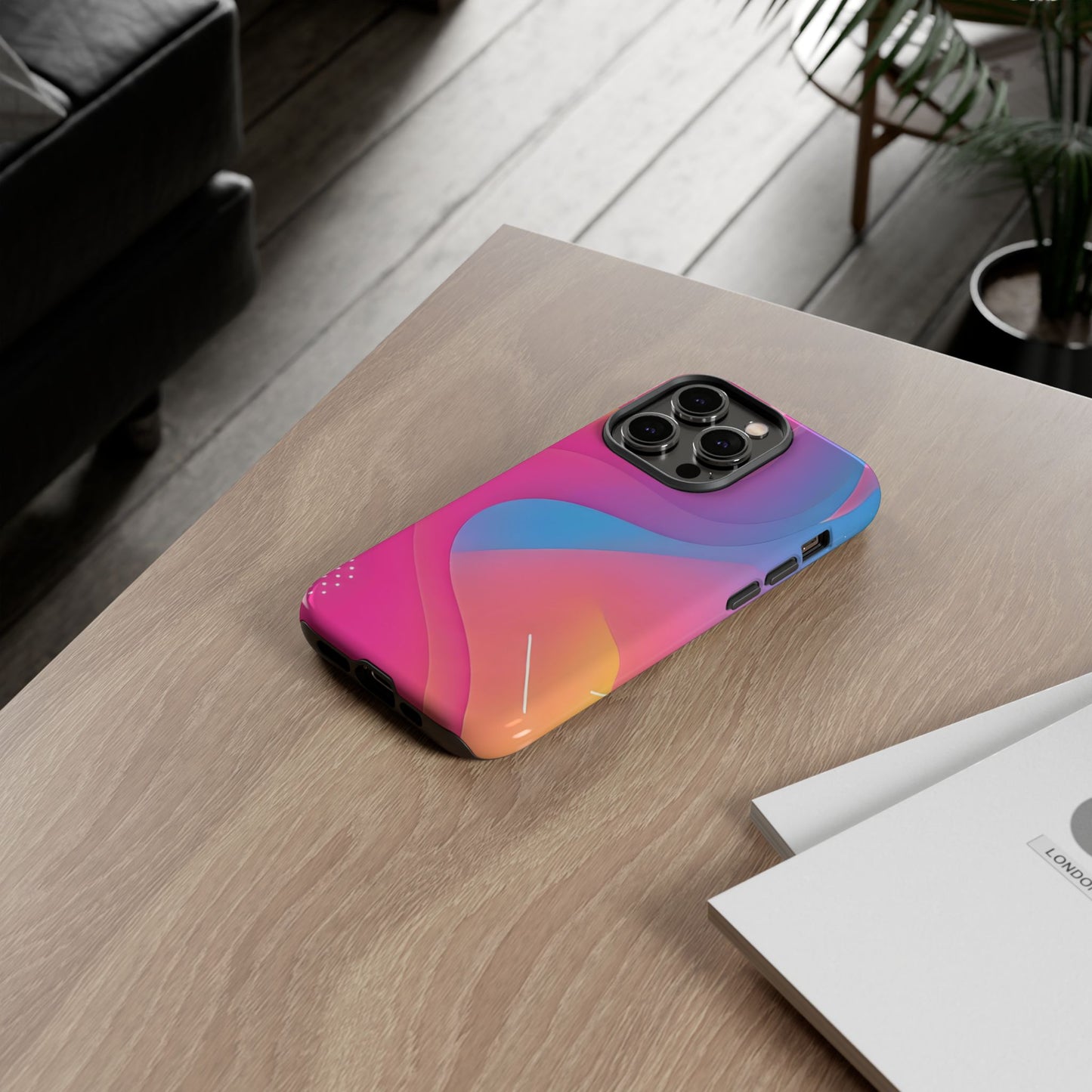 Stylish Tough Phone Case - Colorful Abstract Design for Trendsetters