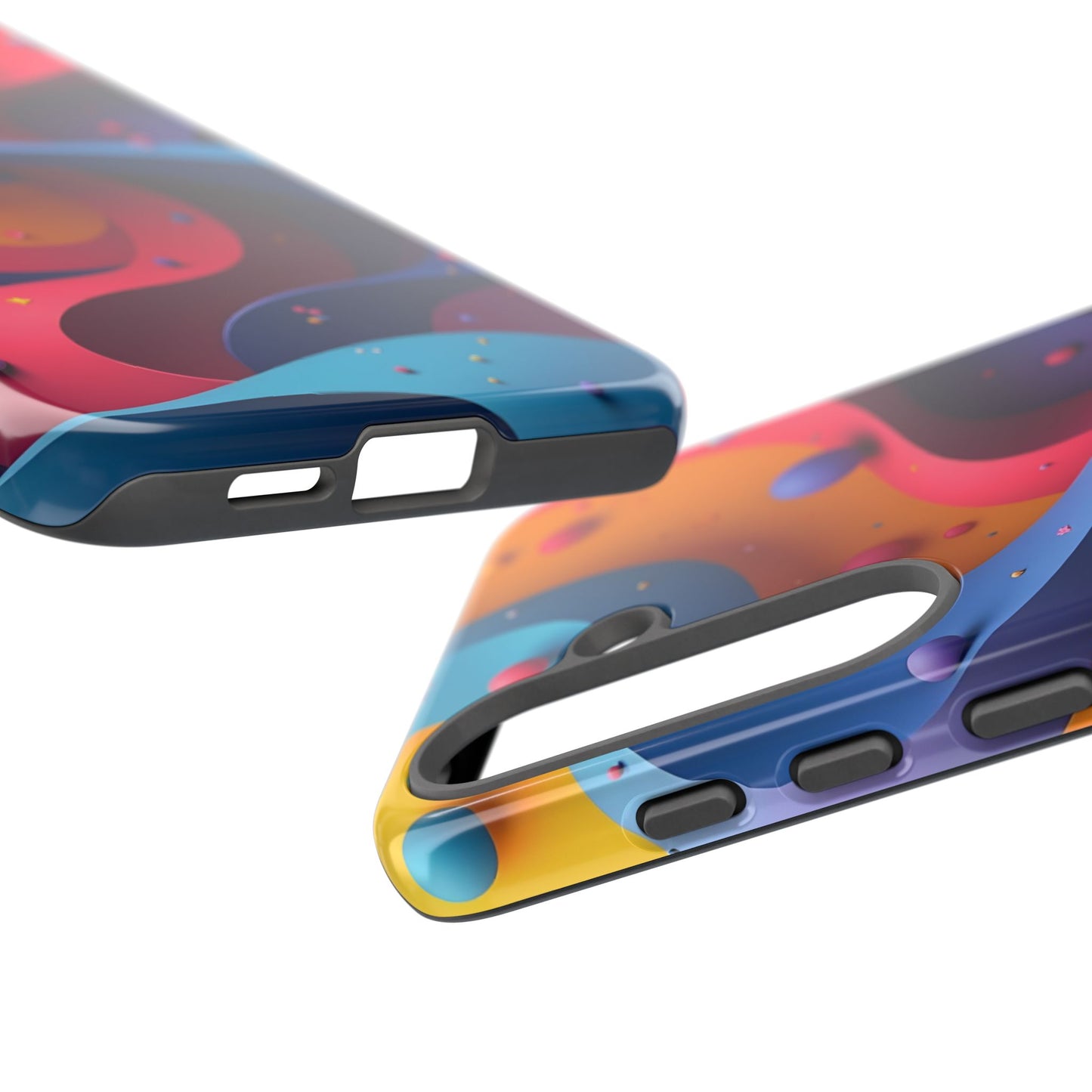 Vibrant Phone Cover - Colorful Abstract Design, Shockproof Protector, Trendy Accessories, Gift for Tech Lovers, Fun Style