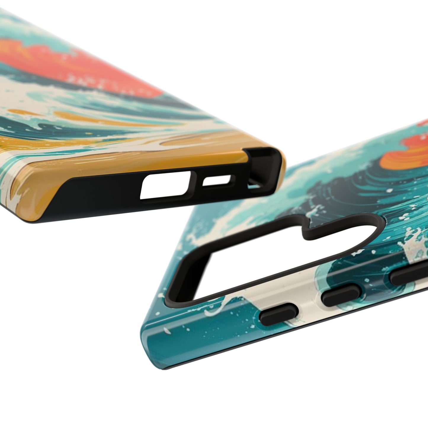 Ocean Wave Phone Cover, Tropical Phone Cover, Artistic Smartphone Cover, Waves Design, Summer Vibe Accessory, Gift for Beach Lovers