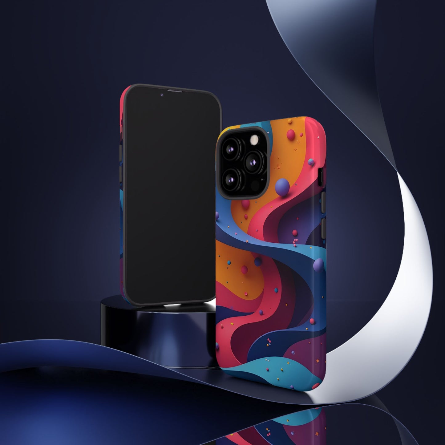 Vibrant Phone Cover - Colorful Abstract Design, Shockproof Protector, Trendy Accessories, Gift for Tech Lovers, Fun Style