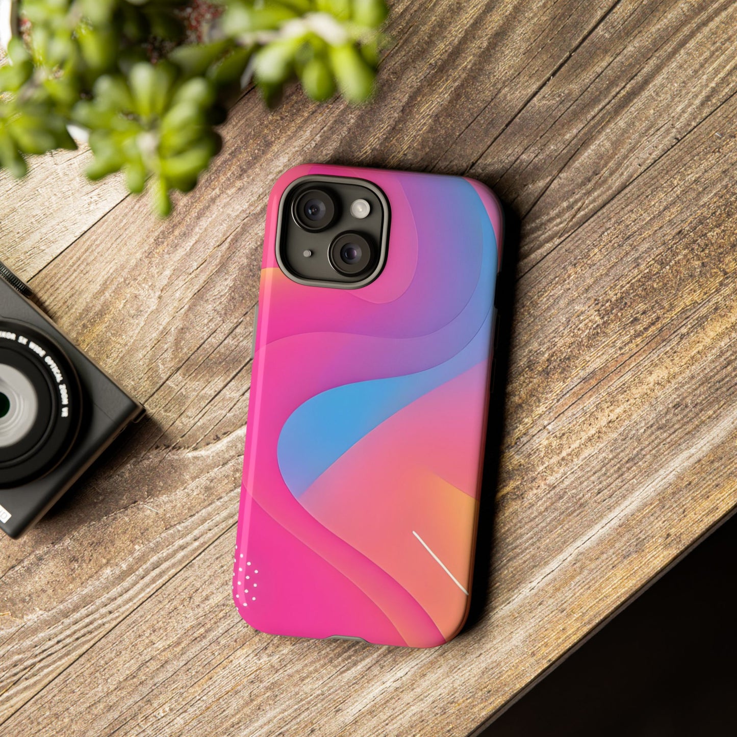 Stylish Tough Phone Case - Colorful Abstract Design for Trendsetters