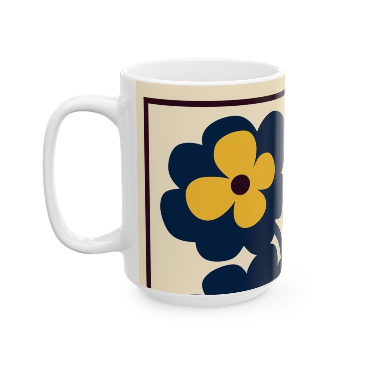 Floral Pattern Coffee Mug - Perfect Gift for Flower Lovers