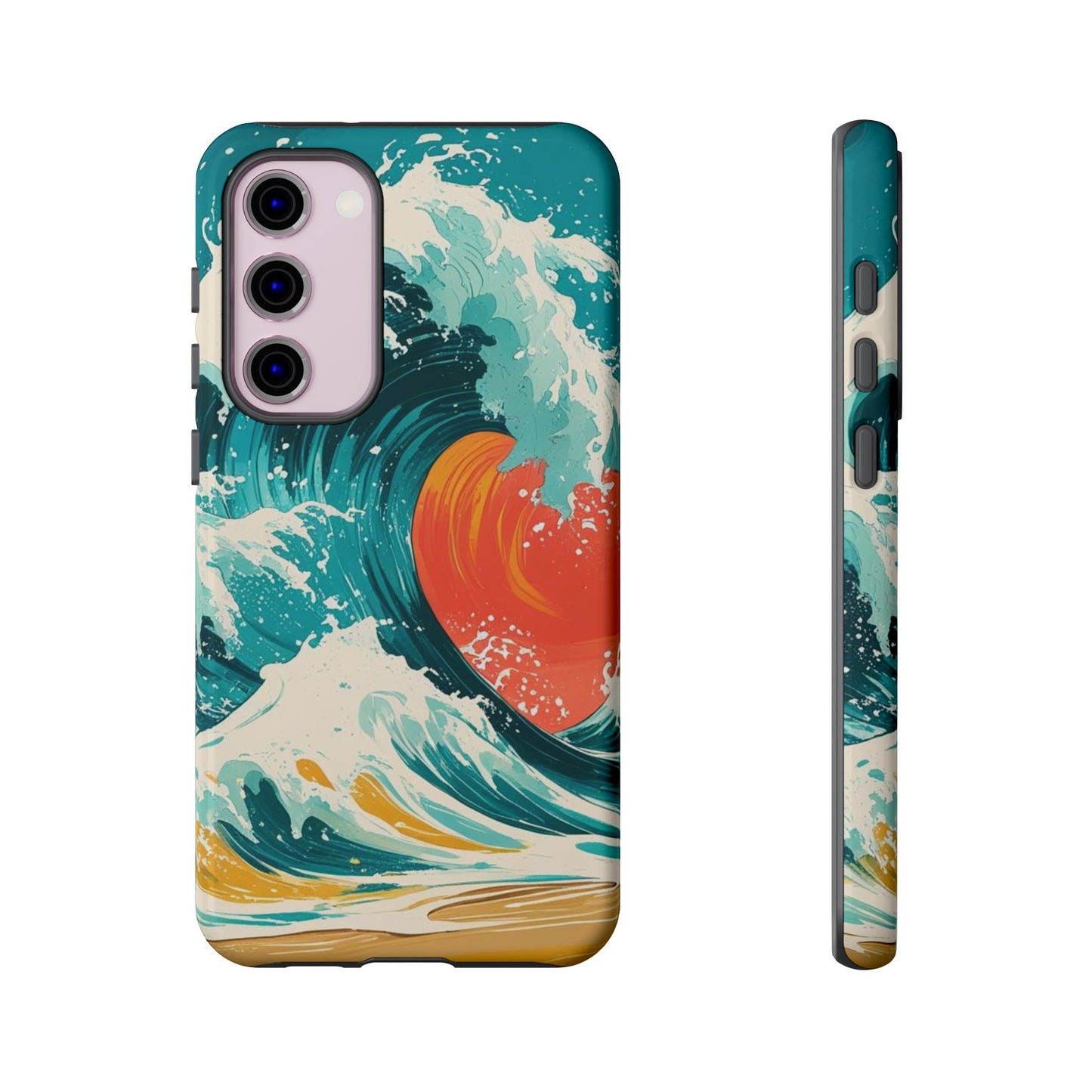 Ocean Wave Phone Cover, Tropical Phone Cover, Artistic Smartphone Cover, Waves Design, Summer Vibe Accessory, Gift for Beach Lovers