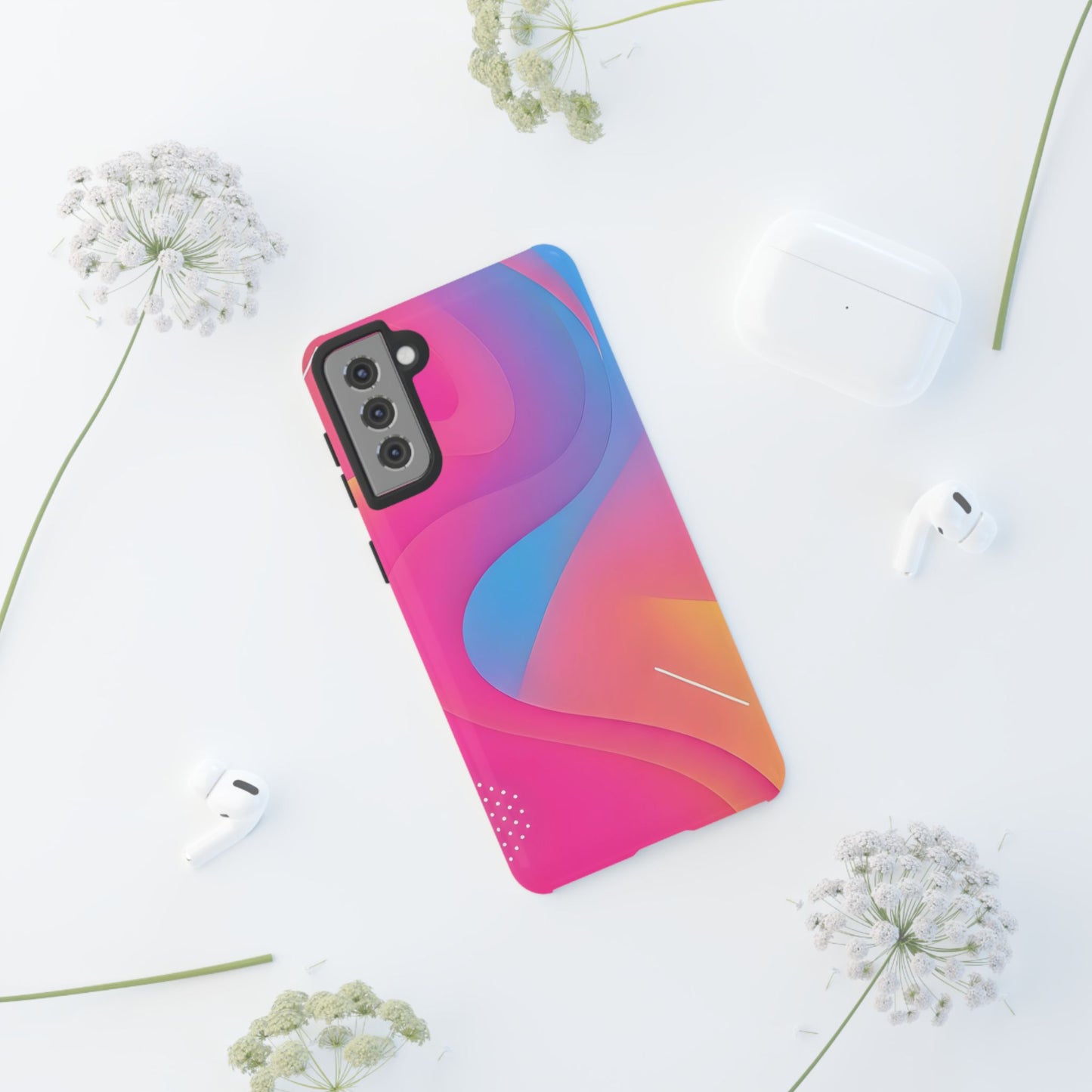 Stylish Tough Phone Case - Colorful Abstract Design for Trendsetters