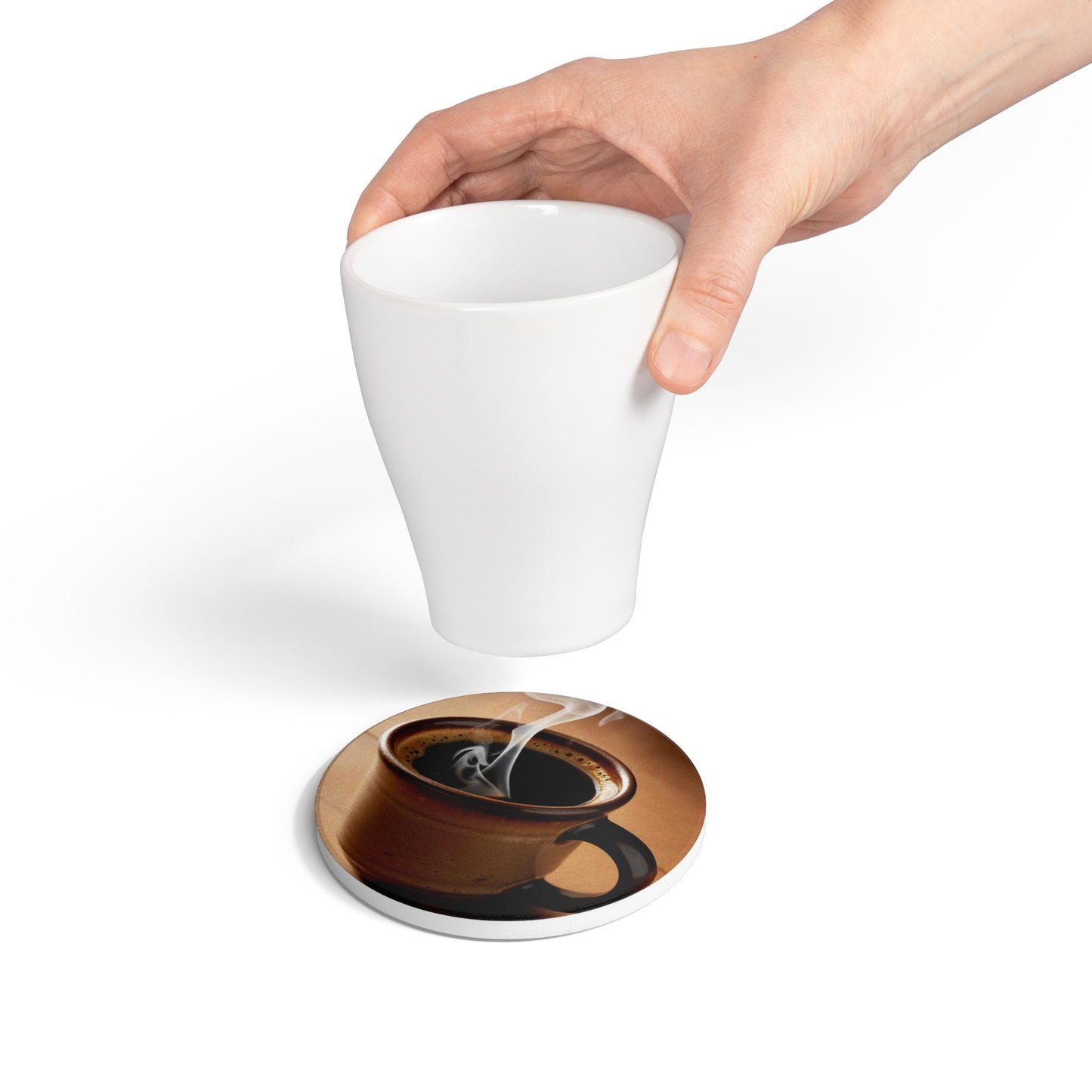 Coffee Lover's Ceramic Coaster - Perfect for Home Decor & Gift